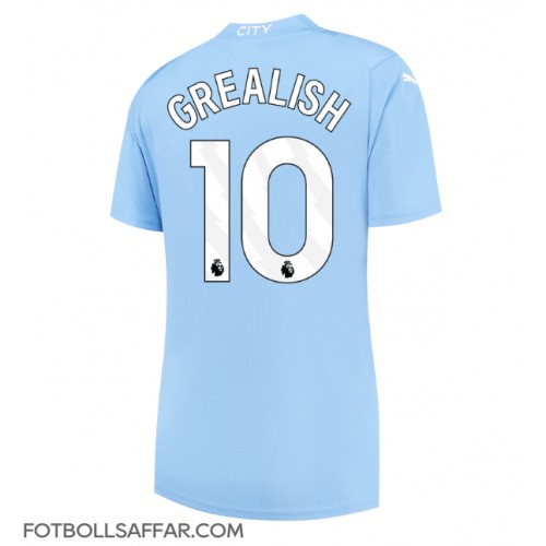 Manchester City Jack Grealish #10 Hemmatröja Dam 2023-24 Kortärmad